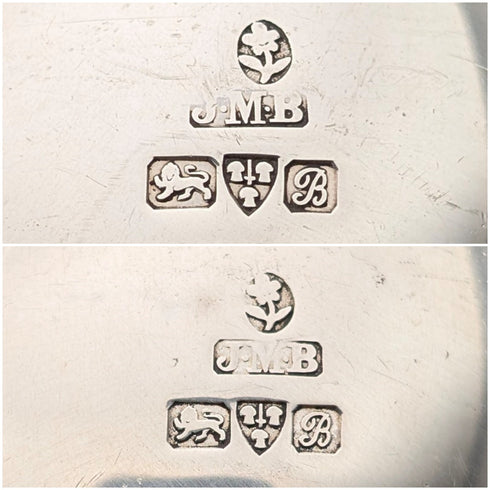 1902年 英国アンティーク 純銀製 スプーン ペア 110g John Millward Banks